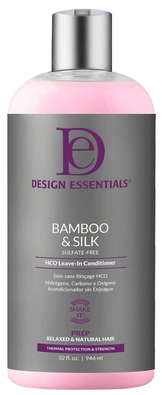 Design Essentials Bamboo & Silk Leave-In Conditioner, Thermal Protection, 32 Oz